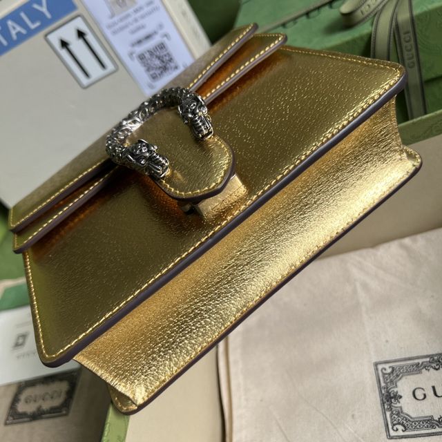 GG original calfskin dionysus mini shoulder bag 421970 gold