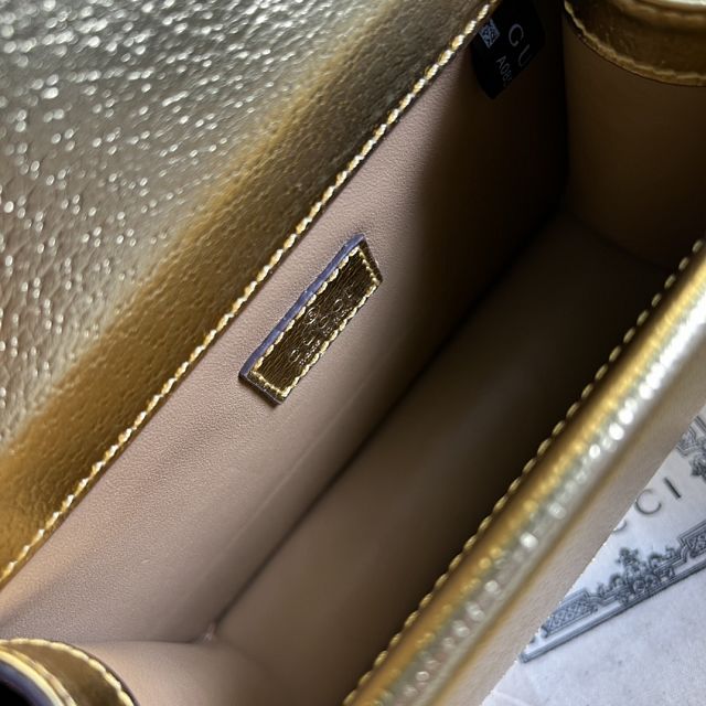 GG original calfskin dionysus mini shoulder bag 421970 gold