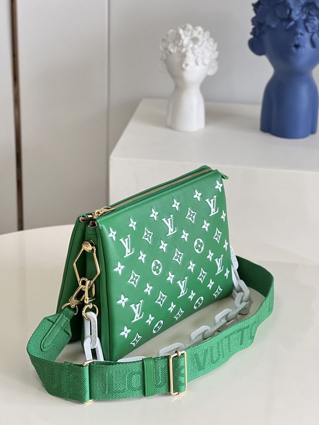 2023 Louis vuitton original lambskin coussin pm bag M57790 green