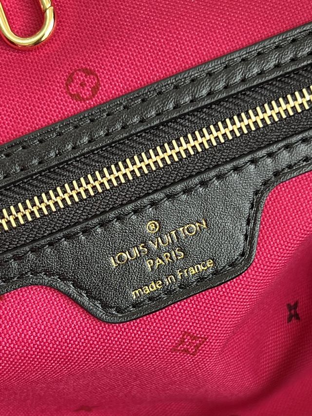 Louis vuitton original monogram canvas neverfull mm M20511 fuchsia