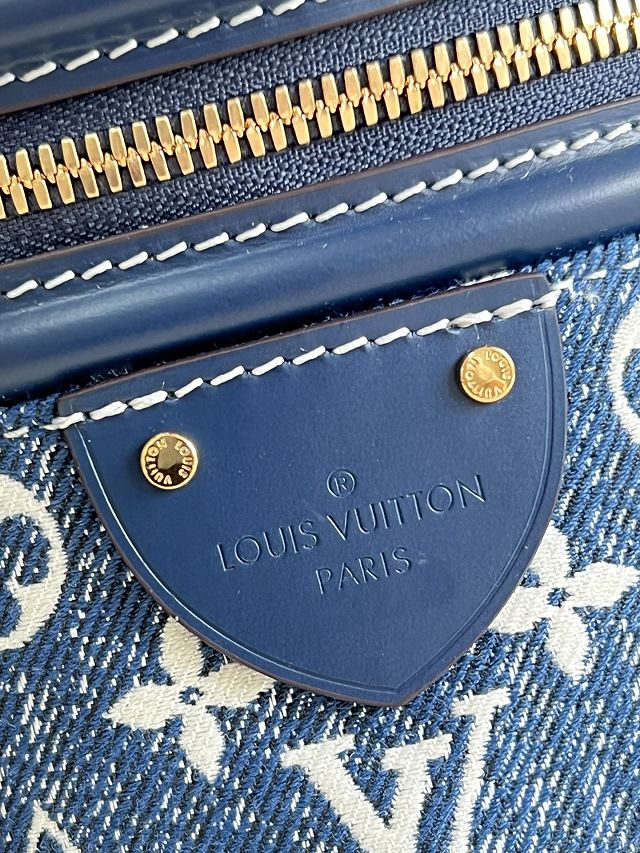 Louis vuitton original denim cannes bag M43986 blue