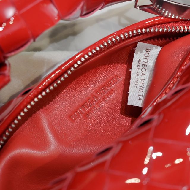 BV original patent calfskin mini jodie bag 651876 red