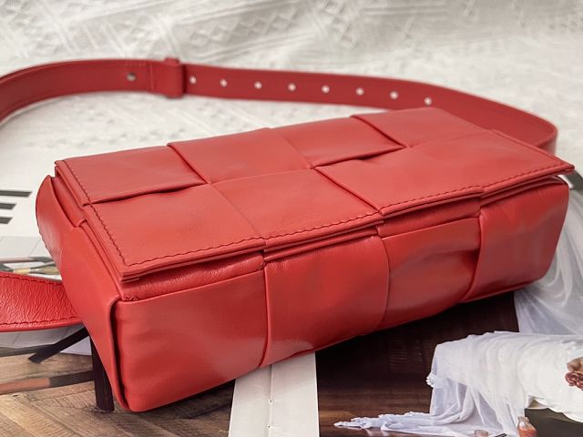 BV original calfskin cassette belt bag 651053 red