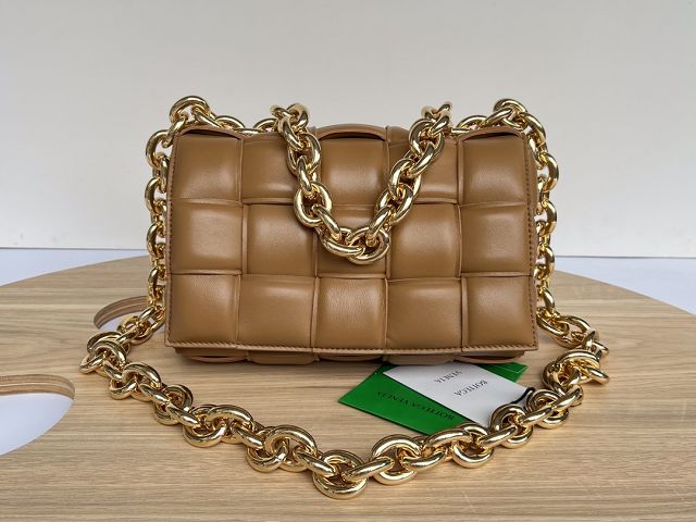 BV original lambskin chain cassette 631421 caramel