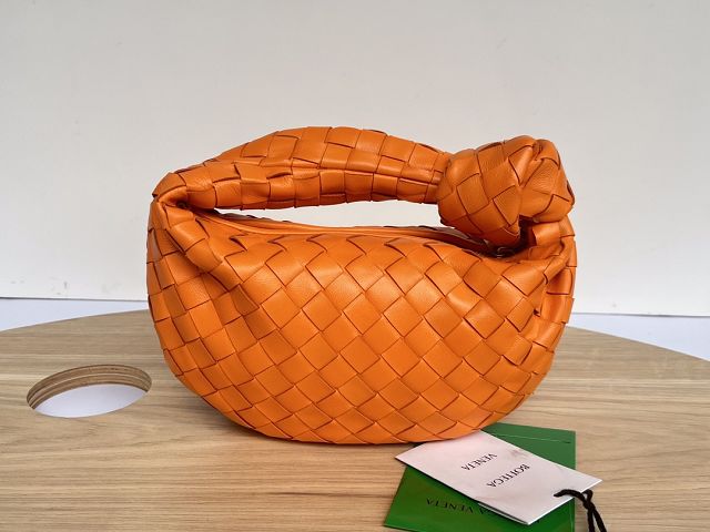 BV original lambskin mini jodie bag 651876 hot orange