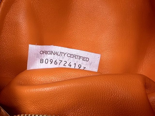 BV original lambskin mini jodie bag 651876 hot orange