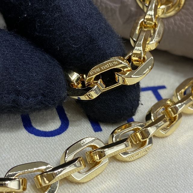 Louis vuitton original calfskin marceau chain bag M46127 apricot