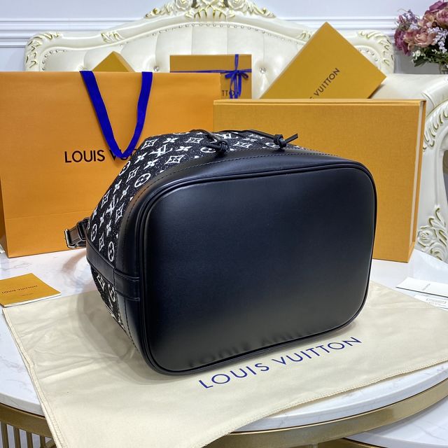 Louis vuitton original denim neonoe bag m59362 black