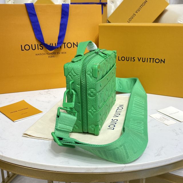 Louis vuitton original calfskin handle soft trunk M96163 green