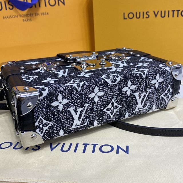 Louis vuitton original denim petite malle M59363 black