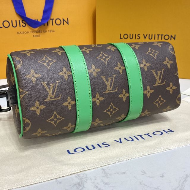 Louis vuitton original monogram canvas mini keepall 25 M46249 green