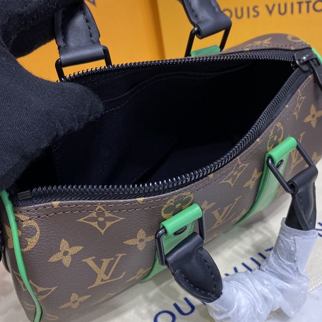 Louis vuitton original monogram canvas mini keepall 25 M46249 green