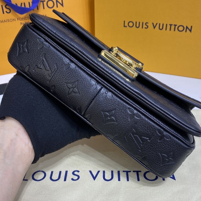 Louis vuitton original calfskin marceau chain bag M46127 black