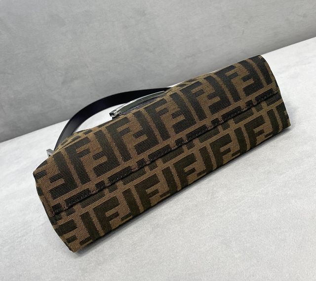 Fendi original fabric medium shoulder bag 8BR323 brown