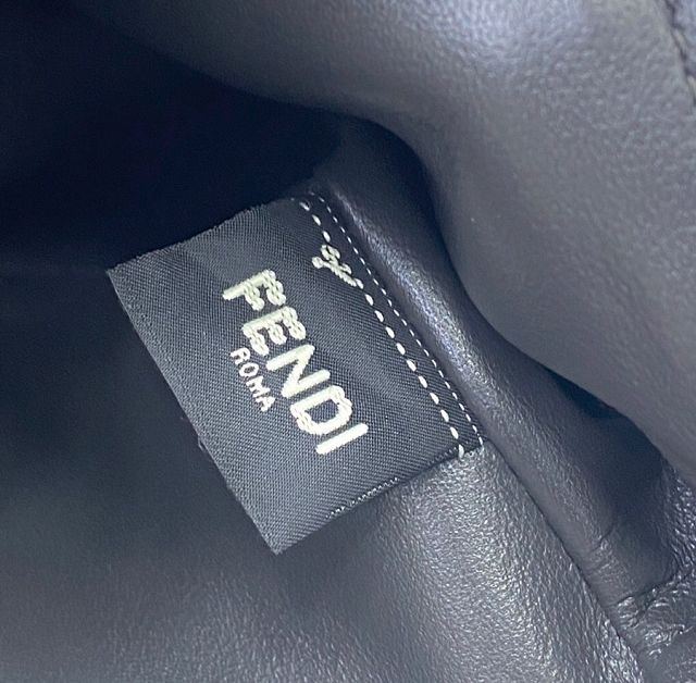 Fendi original fabric small shoulder bag 8BR299 brown