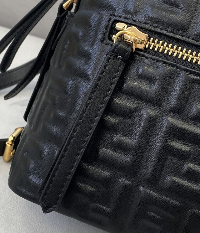 Fendi original calfskin mini backpack 8BZ038 black