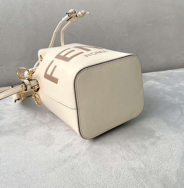 Fendi original calfskin small mon tresor bucket bag 8BS010 white