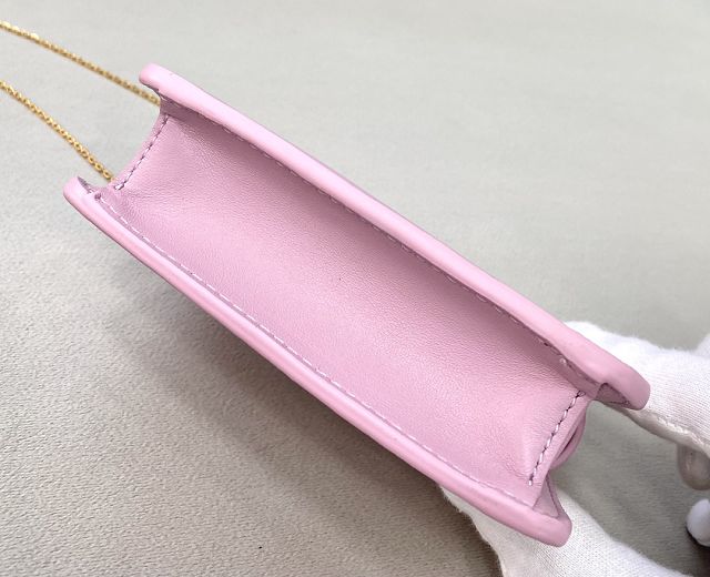 Fendi original calfskin micro peekaboo IseeU bag 8BN225 pink