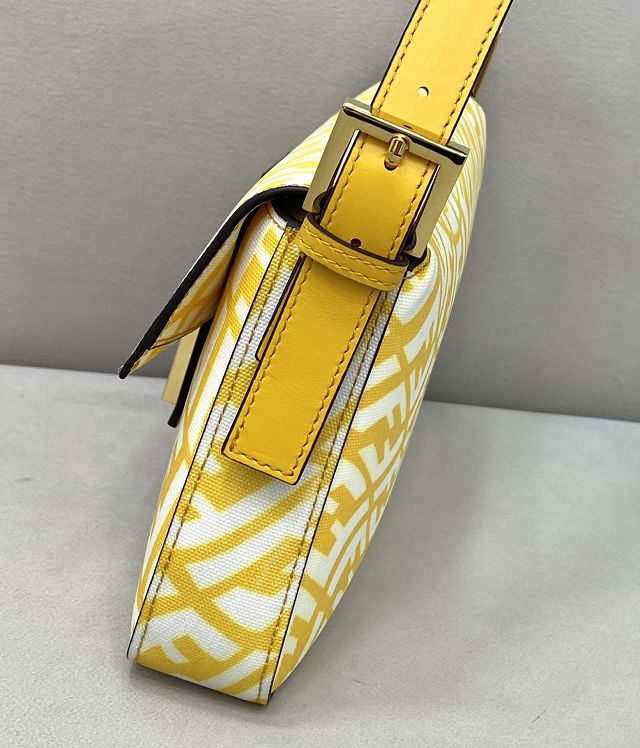 Fendi original canvas medium 1997 baguette bag 8BR792 yellow