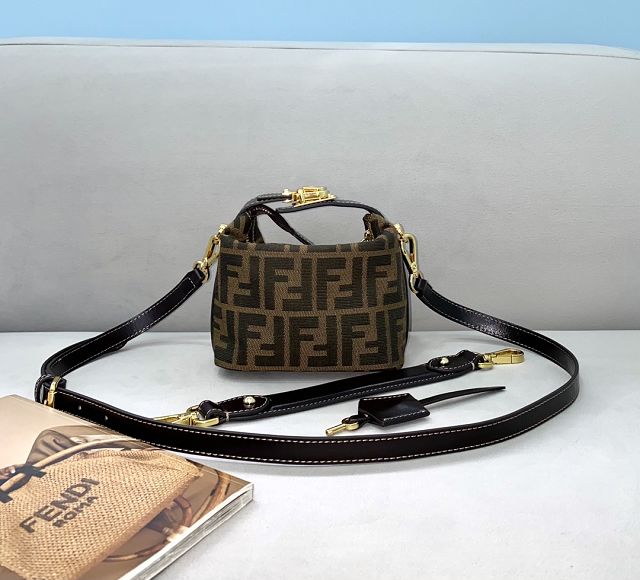 Fendi original fabric mini shoulder bag 8BR165 brown