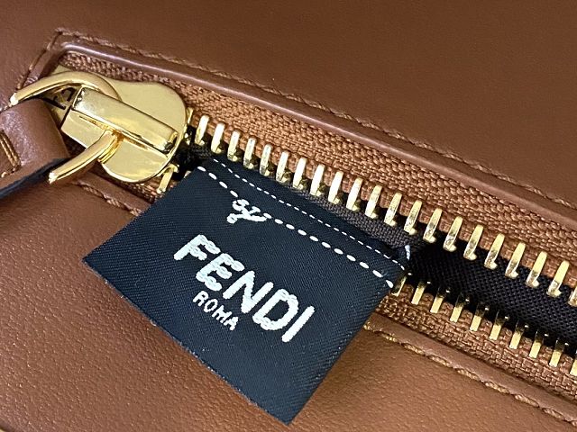 Fendi original lambskin medium peekaboo bag 8BN240 brown