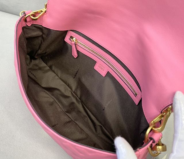 Fendi original lambskin large baguette bag 8BR795 pink