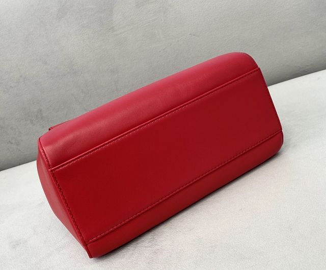 Fendi original lambskin small peekaboo bag 8BN244 red