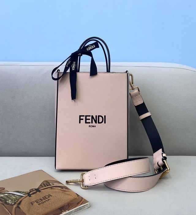 Fendi original lambskin small shopping bag 8BS030 pink