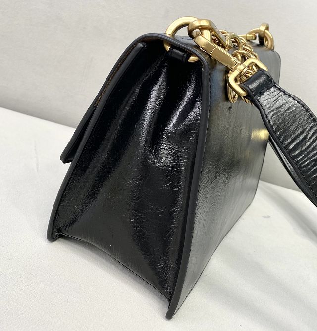 Fendi original calfskin small kan U bag 8M0515 black