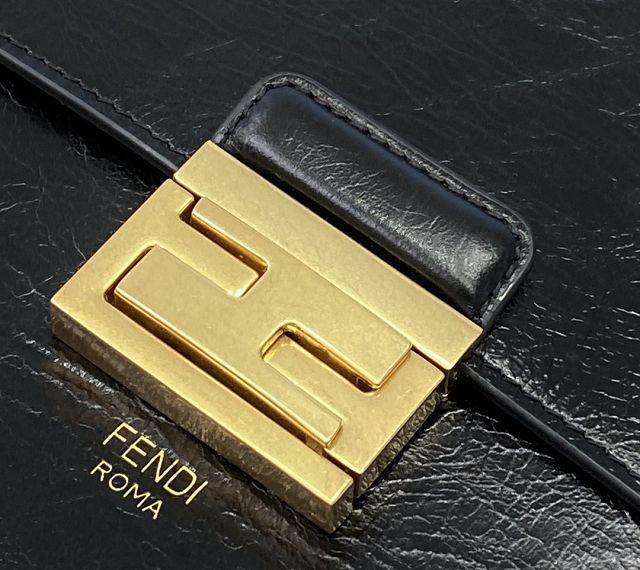 Fendi original calfskin small kan U bag 8M0515 black