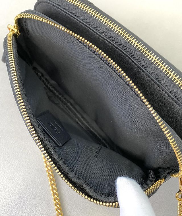 Fendi original lambskin easy baguette bag 8BS042 black