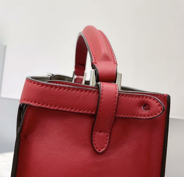 Fendi original calfskin medium peekaboo Iseeu tote 7VA527 red