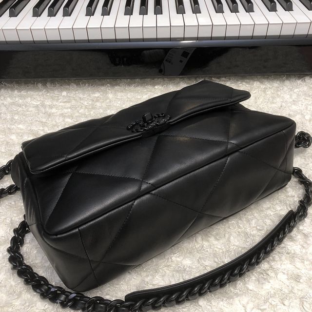 CC original lambskin 19 medium flap bag AS1161 all black