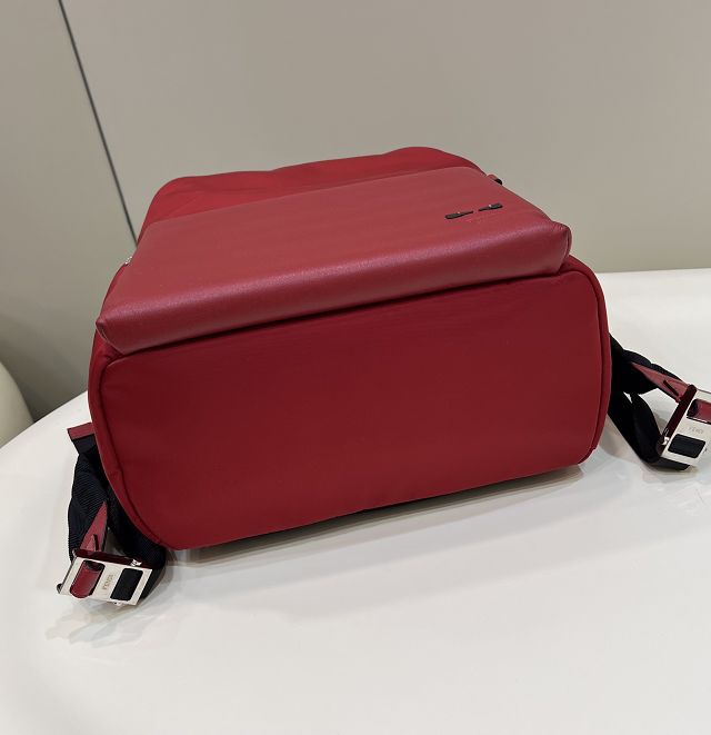 Fendi original nylon medium backpack 7VZ325 red