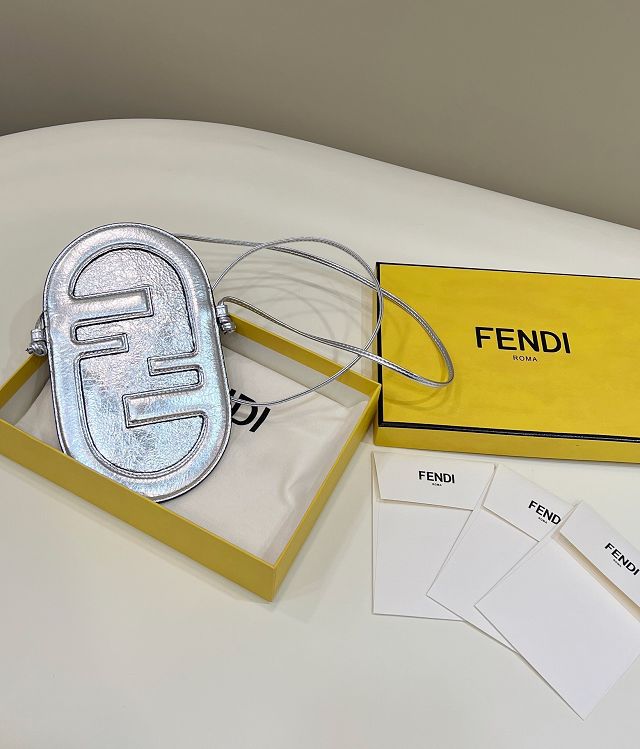 Fendi original calfskin O-Lock phone pouch 7AS055