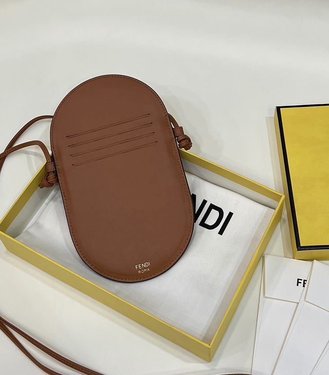 Fendi original suede O-Lock phone pouch 7AS055 