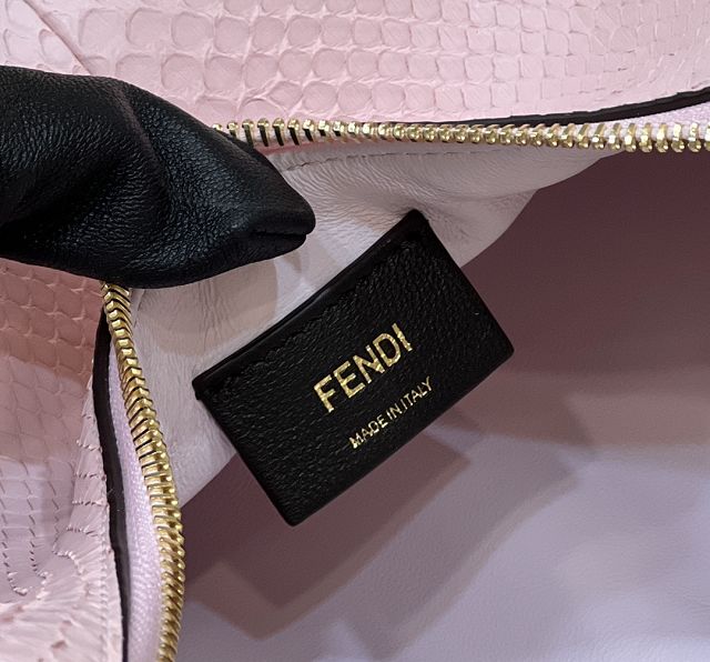 Fendi original python leather small fendigraphy bag 8BR798 pink