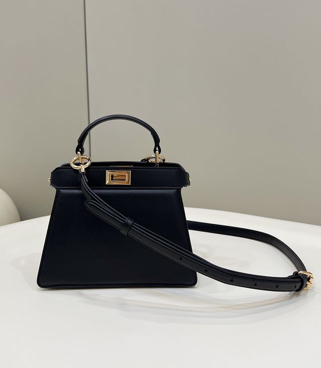 Fendi original lambskin mini peekaboo ISeeU bag 8BN335 black