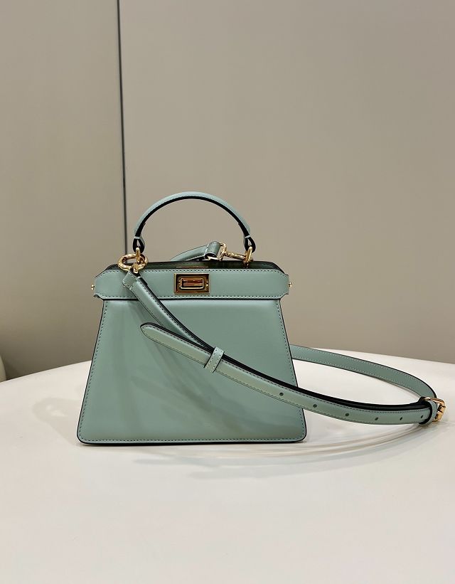 Fendi original lambskin mini peekaboo ISeeU bag 8BN335 mint green