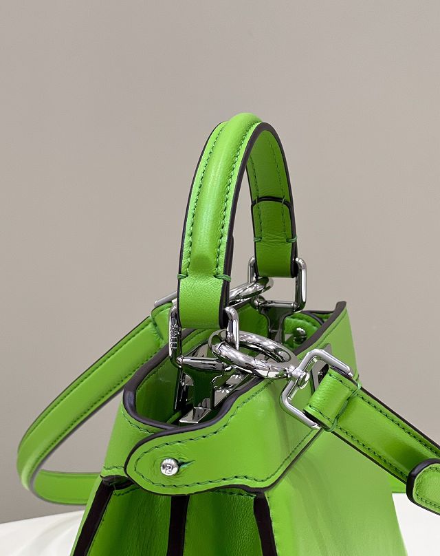 Fendi original lambskin mini peekaboo ISeeU bag 8BN335 green