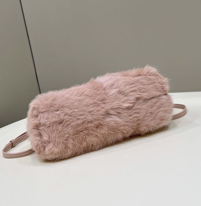 Fendi original mink fur small first bag 8BP129 pink