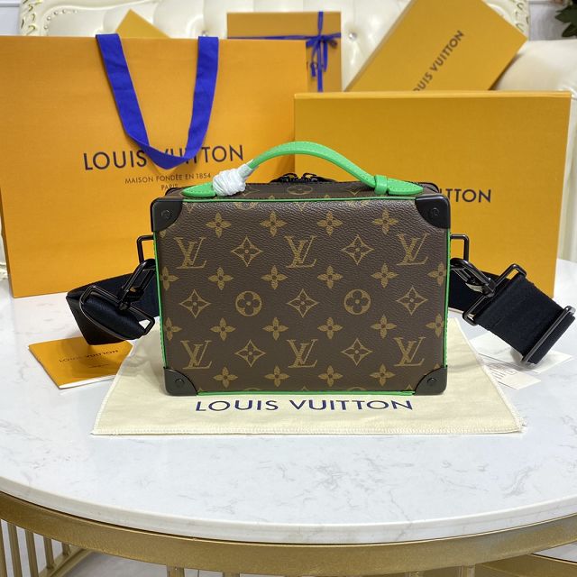 Louis vuitton original monogram canvas handle soft trunk M46264 green