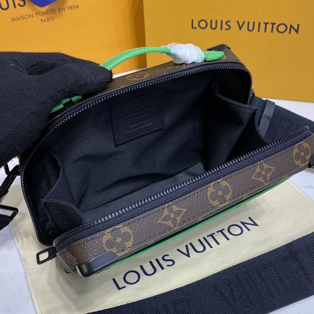 Louis vuitton original monogram canvas handle soft trunk M46264 green