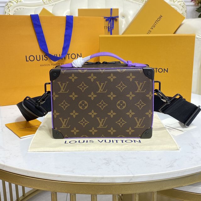 Louis vuitton original monogram canvas handle soft trunk M46264 purple