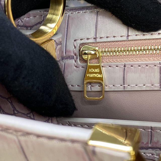 Louis vuitton original crocodile calfskin capucines BB handbag N93344 pink