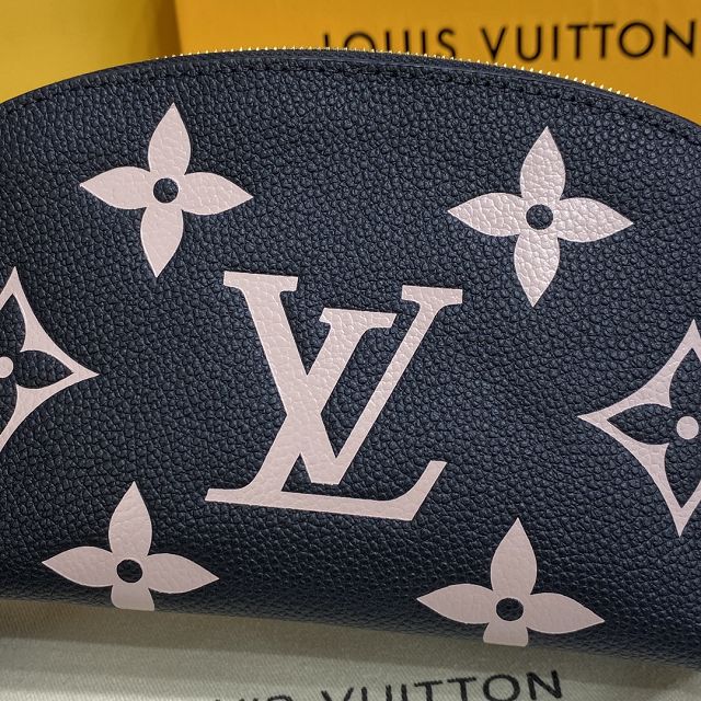 Louis vuitton original monogram calfskin cosmetic pouch m59086 black