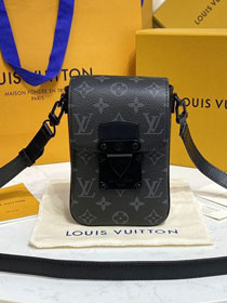 Louis vuitton original monogram eclipse s-lock wearable wallet M81523 