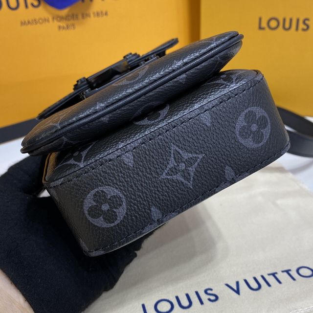 Louis vuitton original monogram eclipse s-lock wearable wallet M81523 