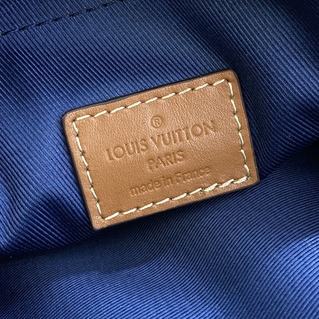Louis vuitton original monogram mini messenger bag M81854 blue