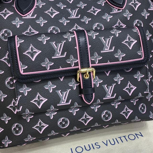 Louis vuitton original coated canvas neverfull mm M46137 black